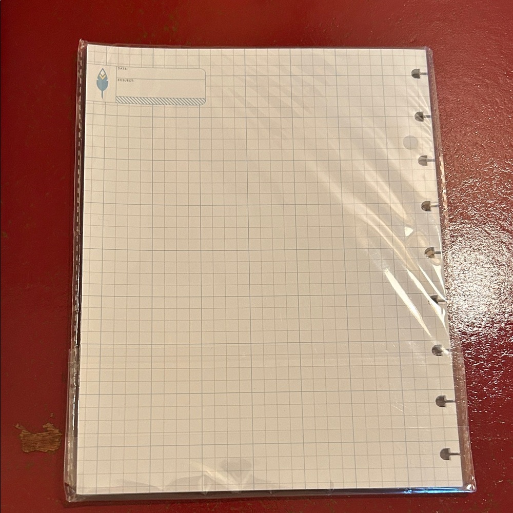 NWT Inkwell Press Disc Bound Grid Paper Notebook Insert